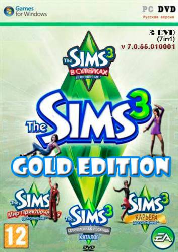 The Sims 3.Gold Edition.v 7 (2011/3xDVD5/RUS/Repack от Fenixx)
